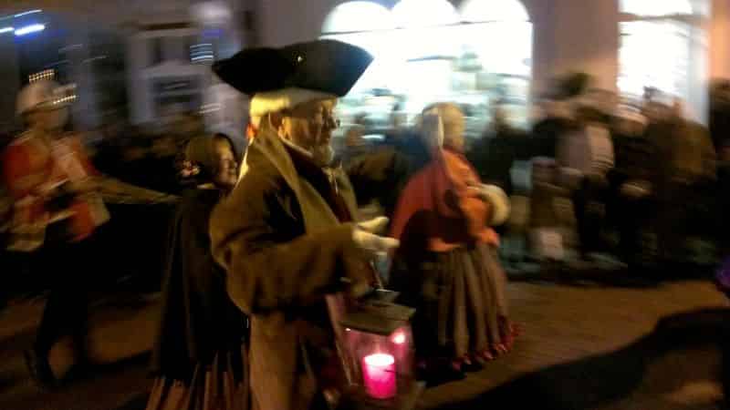 Parade at the Dickensian festival in Rochester, England. 