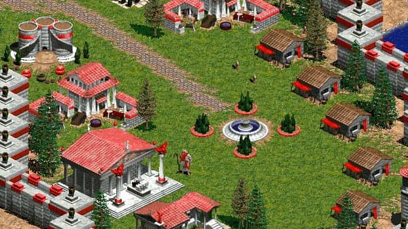 Screenshot from the Microsoft game Age of Empires.