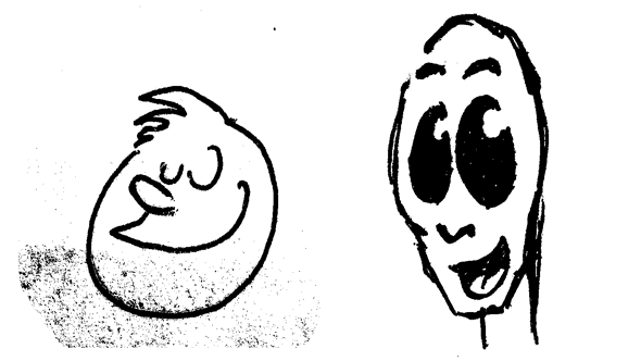 The first two loose sketches that inspired the idea in the first place.