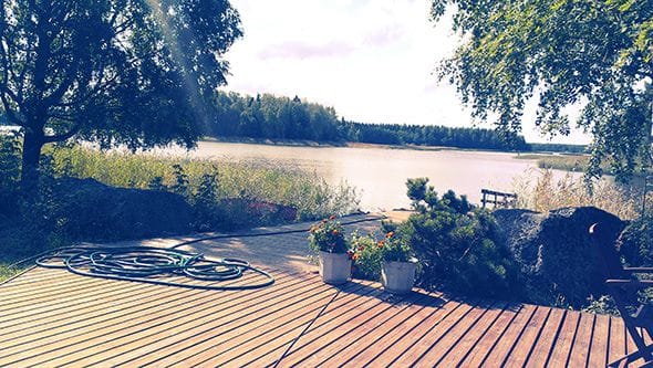 The breathtaking view from my friend cabin by the ocean.