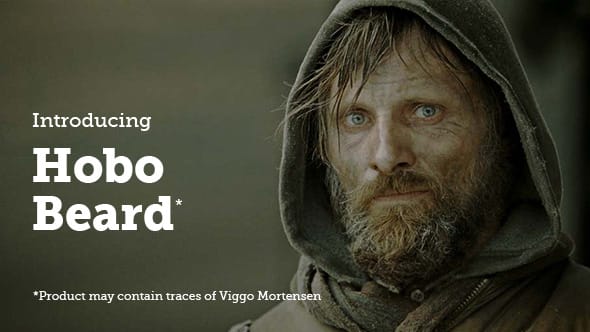 Viggo Mortensen with a hobo beard.