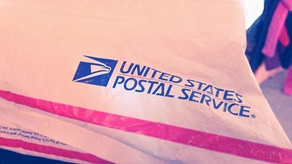 A mysterious package delivered by the United States Postal Service.