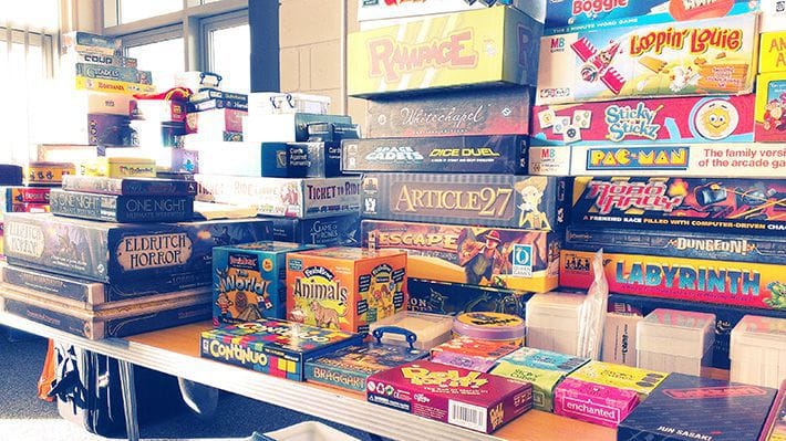 All the board games we had available
