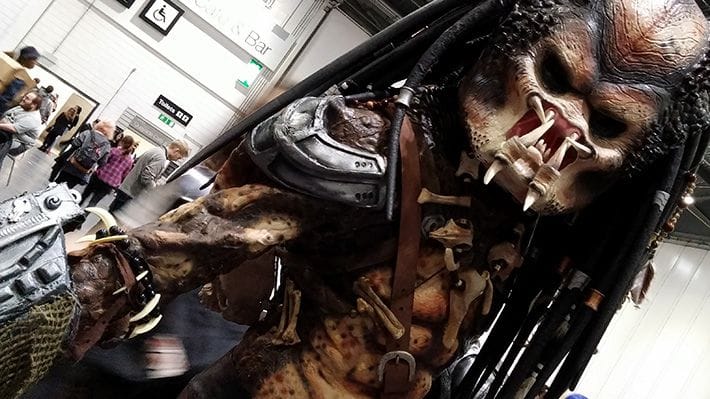 Man in Predator costume at Comic Con, October 2014