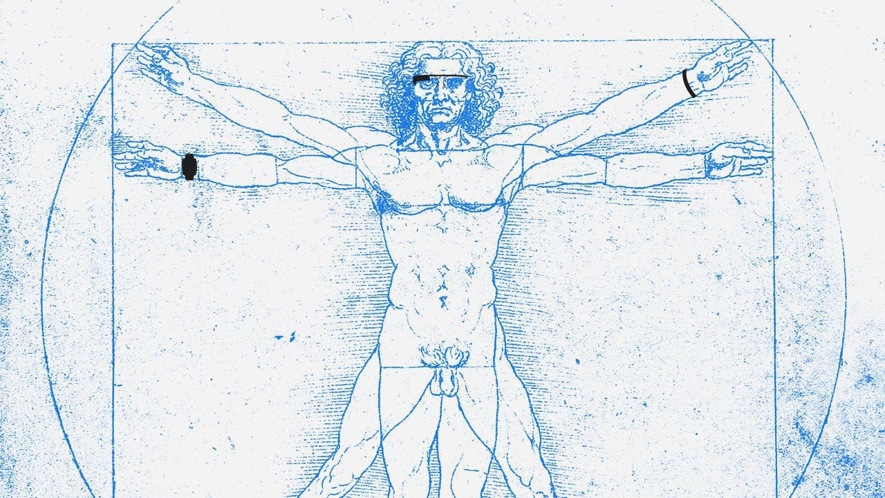 Leonardo Da Vinci's Vitruvian Man.