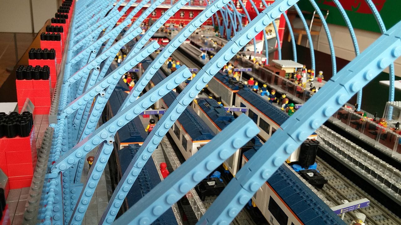 St. Pancras Station recreated using Lego.
