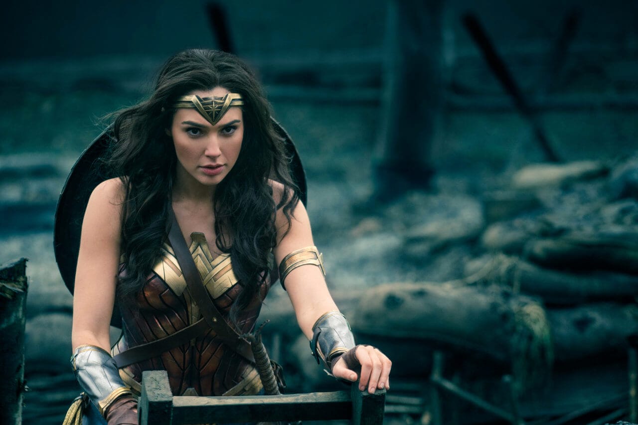 Wonder Woman (played by Gal Gadot) entering No Man's Land.