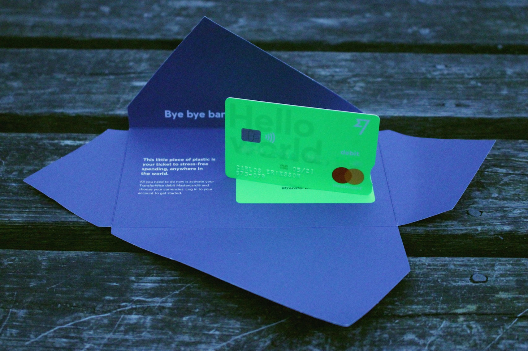 Transferwise and their Borderless Mastercard debit card.