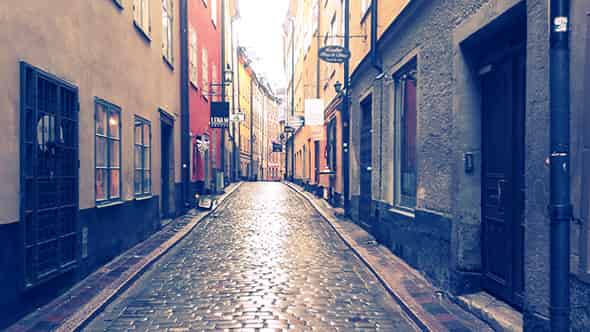  Old streets of Stockholm.