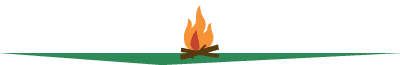 An animated campfire icon.