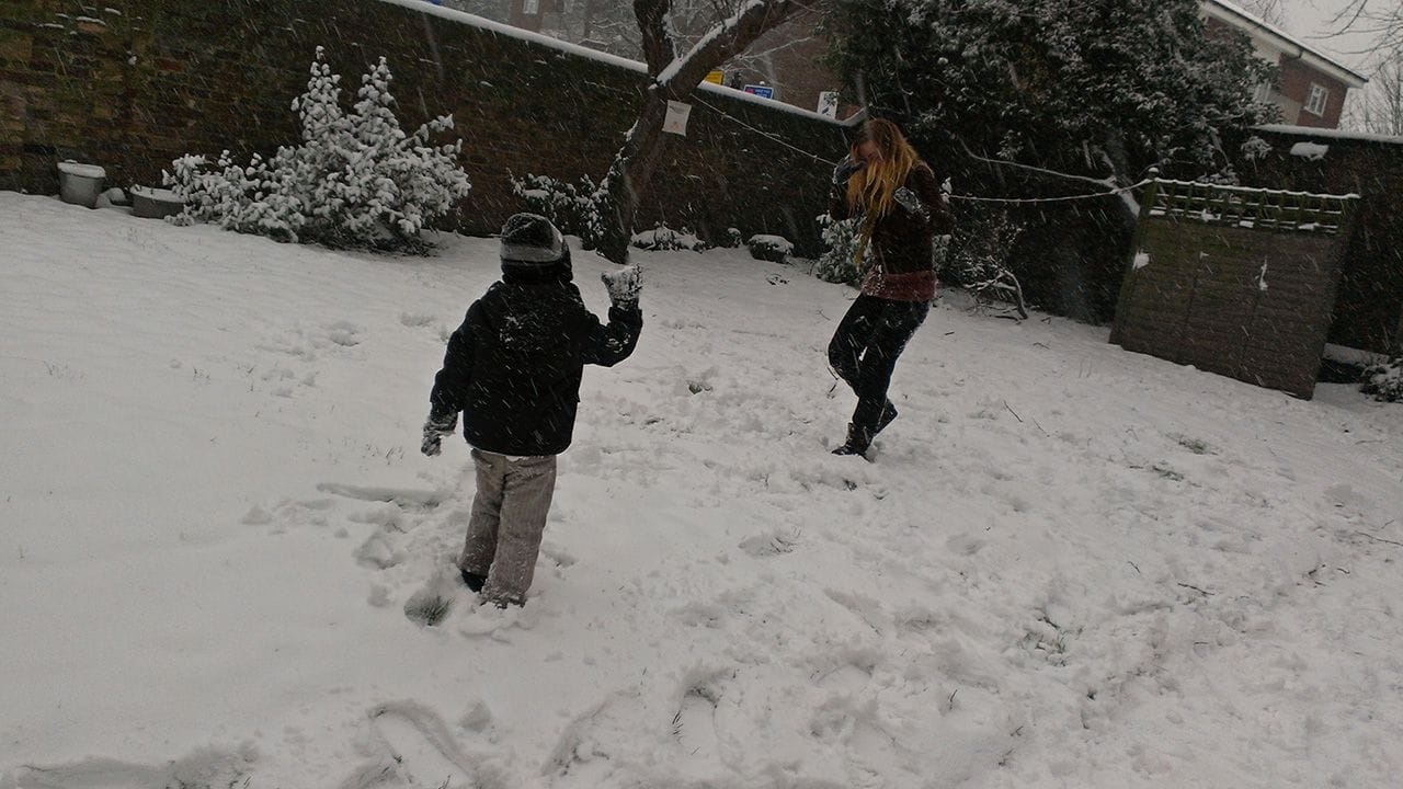 The Eriksson family and their first winter in the United Kingdom.