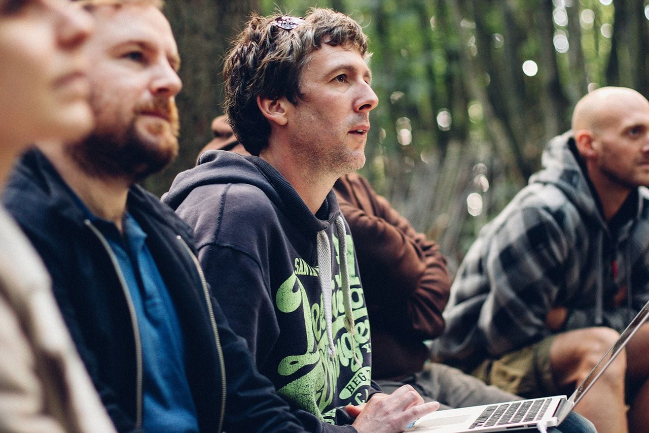 The audience listening to my talk at Web in the Woods.